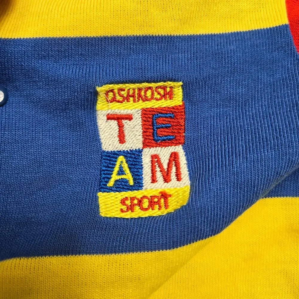 Vintage OshKosh 3T polo colorblock shirt. Flaws‎